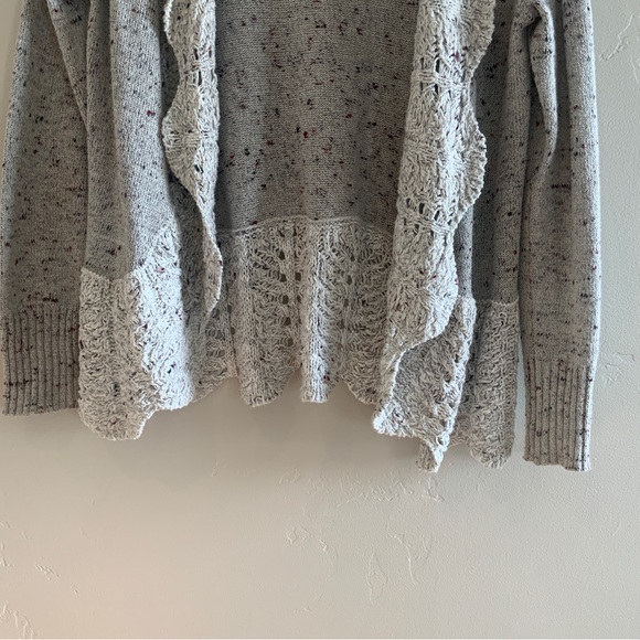 BKE Boutique Open Weave Cardigan Sweater Size Small - Picture 6 of 13